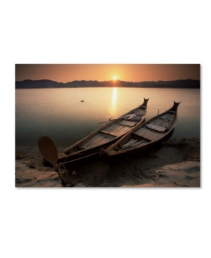 Trademark Global Robert Harding Picture Library 'two Boats' Canvas Art In Multi