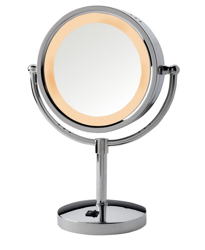 Jerdon The HL745CO 8.5" Tabletop TwoSided Halo Lighted Vanity Mirror