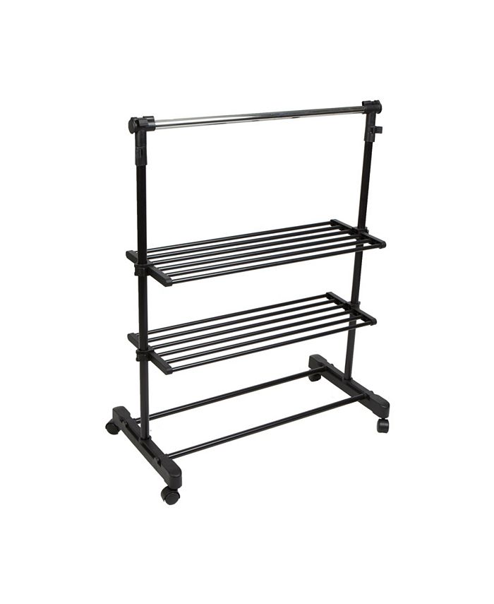 Mind Reader Garment Rack, Adjustable, Commercial Grade Clothing Rack