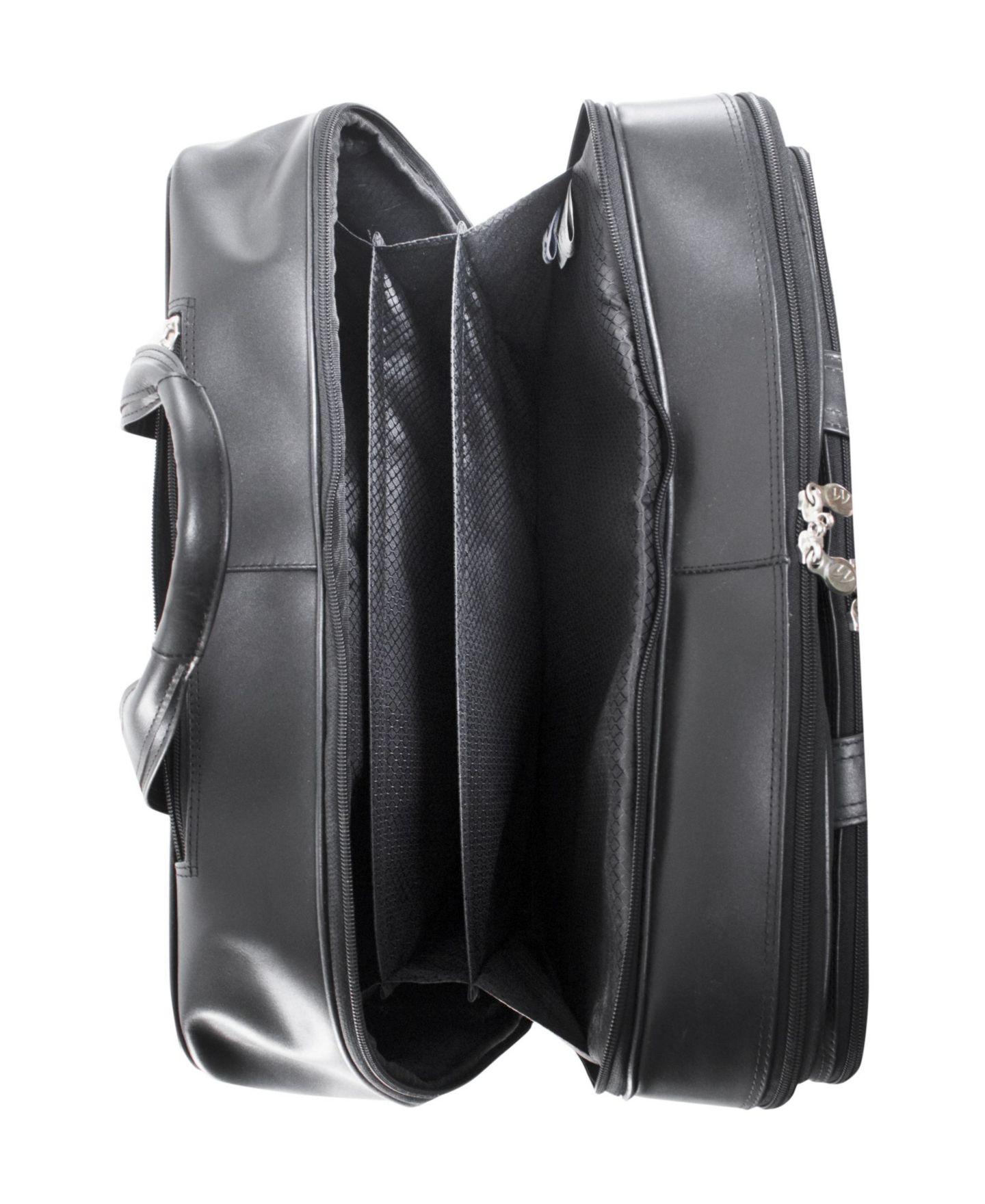 Сумка McKlein Bowery 15" Wheeled Laptop Briefcase, цвет: Чёрный — фото 3