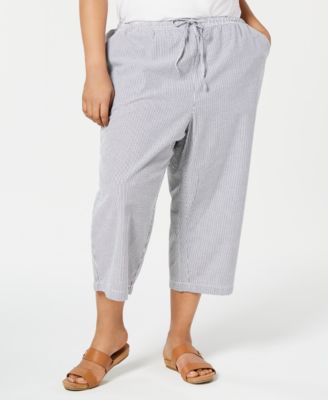 macys plus size crop pants