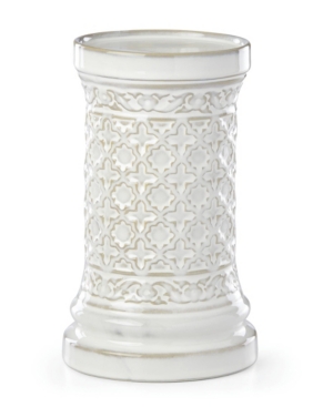 Lenox Global Tapestry Pillar Candle Holder White