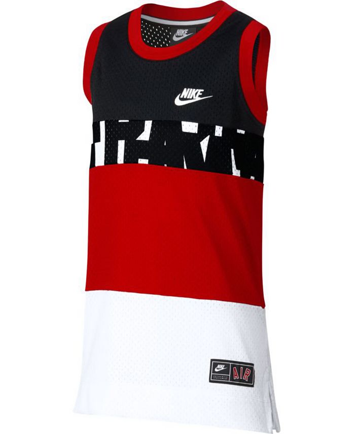Nike Big Boys Nike Air Colorblocked Mesh Logo Tank & Reviews - Shirts ...