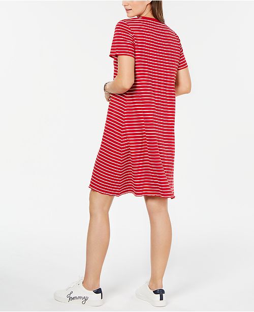 tommy hilfiger striped dress shirt