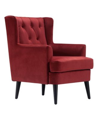 Elle D&eacute;cor Celeste Tufted Velvet Accent Chair
