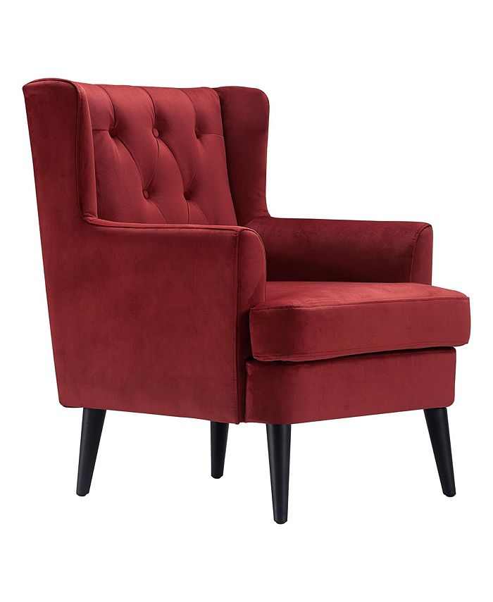 Elle Decor Elle Décor Celeste Tufted Velvet Accent Chair Macy's