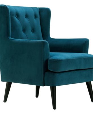 Elle D&eacute;cor Celeste Tufted Velvet Accent Chair