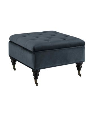 Abbot Square Tufted Ottoman with Storage and Casters