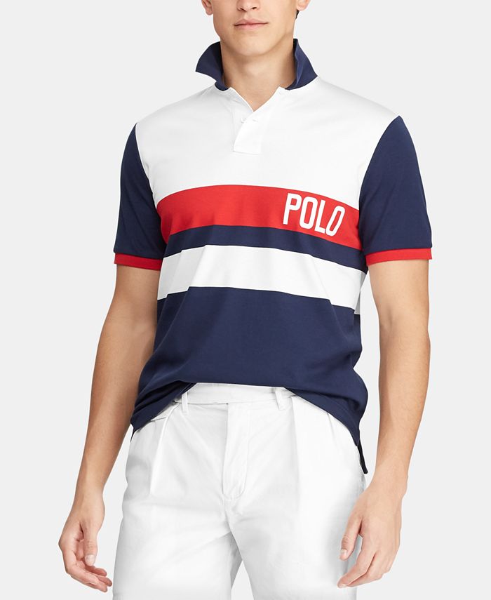 Polo Ralph Lauren Men's Custom Slim Fit Interlock Chariots Polo Shirt ...