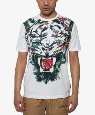 Sean John Men's Floral Tiger Graphic T-Shirt Macy's