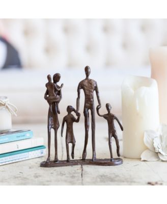 Family of Five Bronze Sculpture