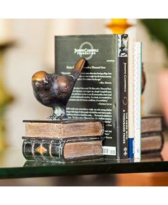 Birds on Books Bookend Set