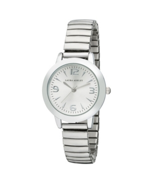 image of Laura Ashley Silver Stretch Bracelet Watch