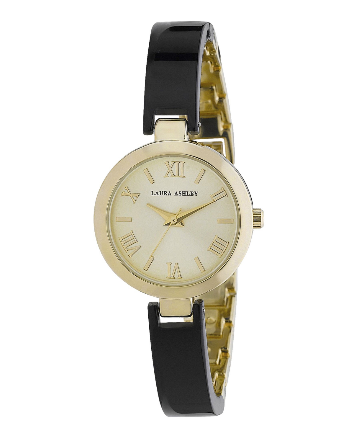 Ladies' Black/Gold Resin Link Watch - Black