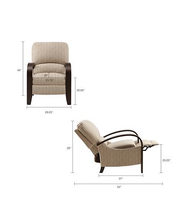 Madison Park George Bent Arm Recliner Quick Ship Macy s
