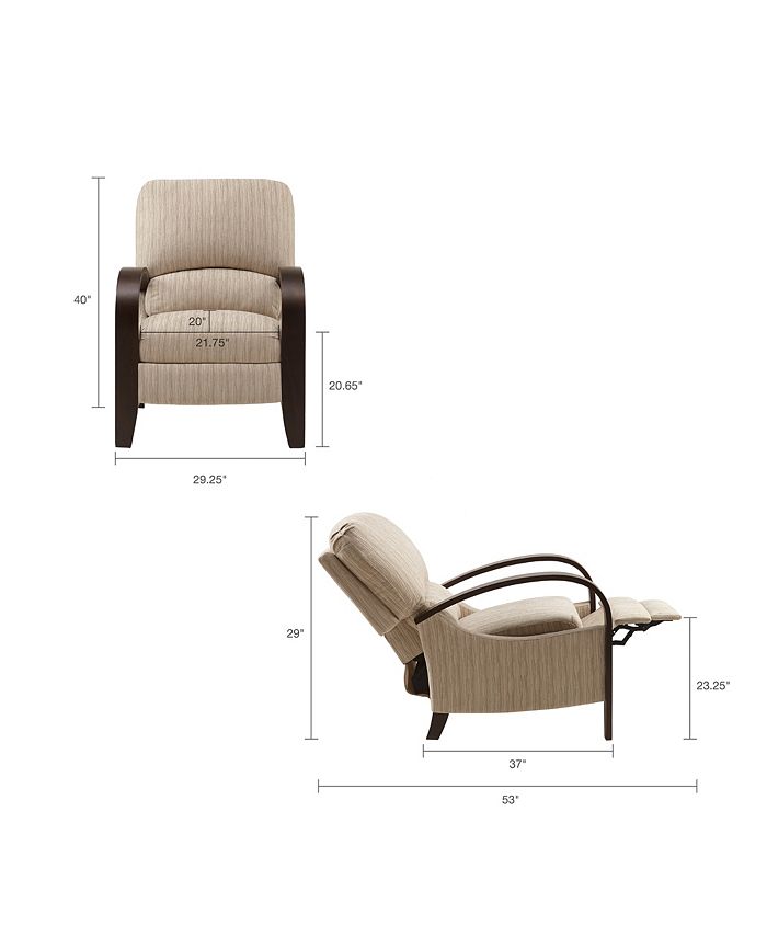 Madison Park Bent Arm Recliner, Quick Ship Macy's