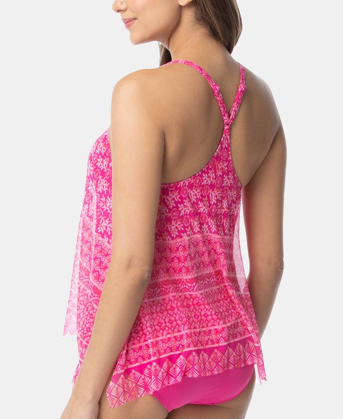 Coco Reef Bohemia Printed BraSized Mesh Tankini Top Macy's