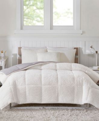 Premier Comfort Reversible Micro Velvet And Sherpa Down