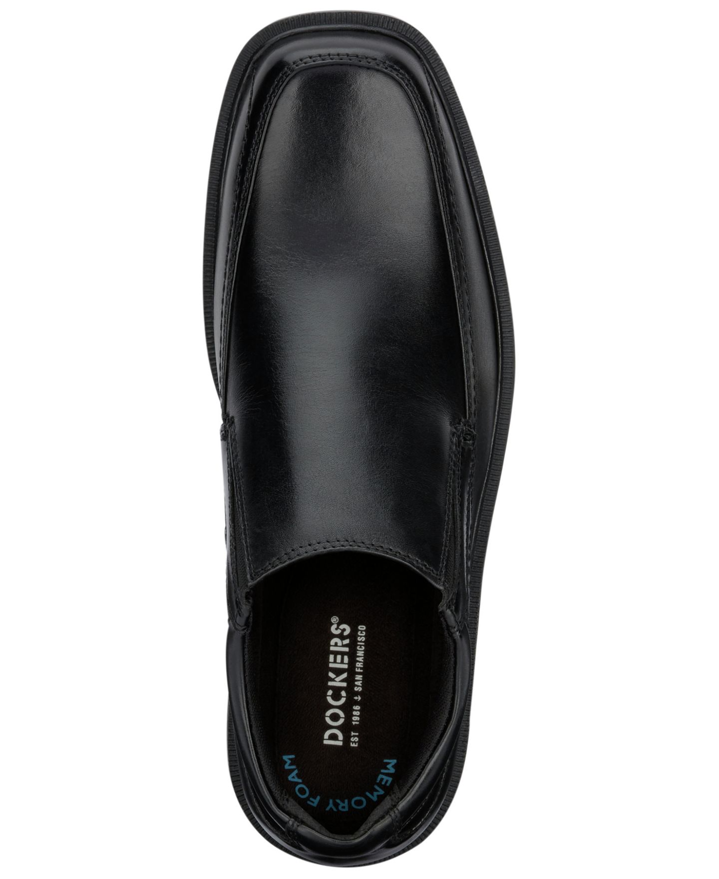 Мужские туфли Dockers Edson Faux Leather Slip-On, цвет: Чёрный — фото 6