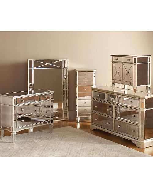 Furniture Marais Chest 7 Drawer Mirrored Chest Reviews