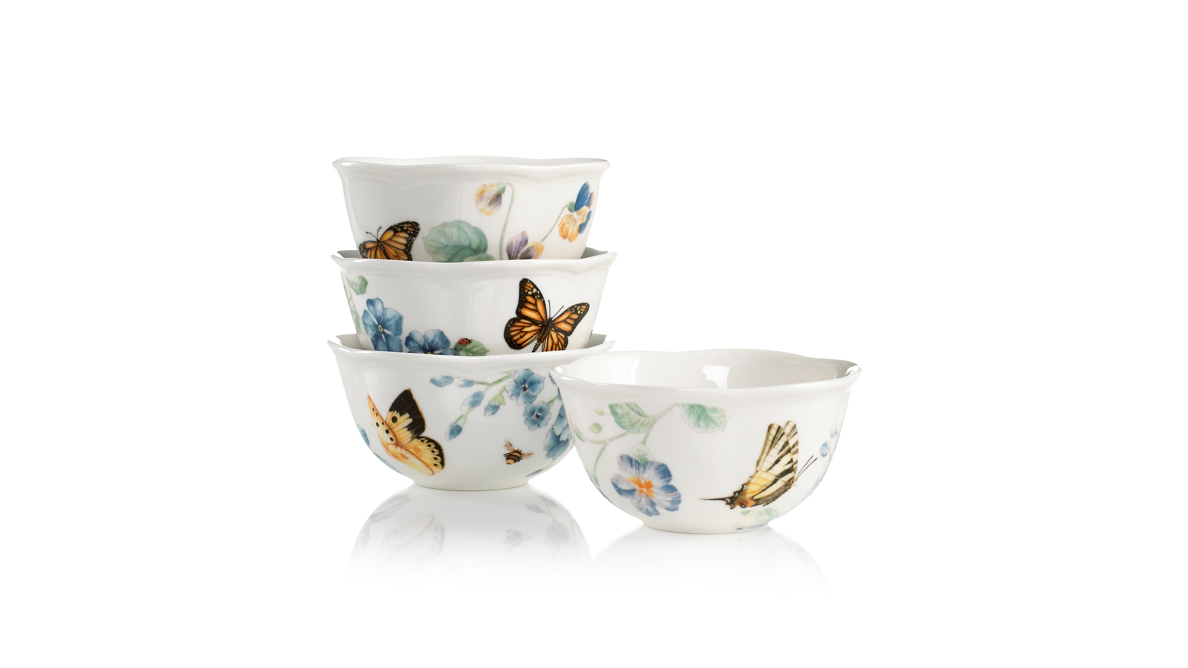 Lenox Butterfly Meadow Blue Assorted Bowls, Set of 4