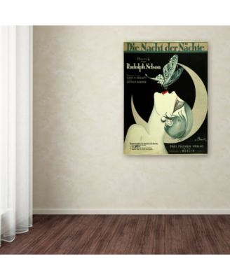 Vintage Apple Collection 'Art Deco Music Sheet' Canvas Art - 24" x 18" x 2"