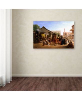 Trademark Global William Hahn 'Sacramento Railroad Station' Canvas Art - 19" x 12" x 2"