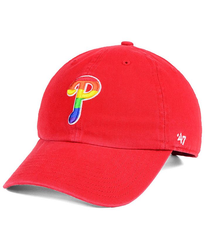 47 Brand Philadelphia Phillies Pride CLEAN UP Strapback Cap - Macy's