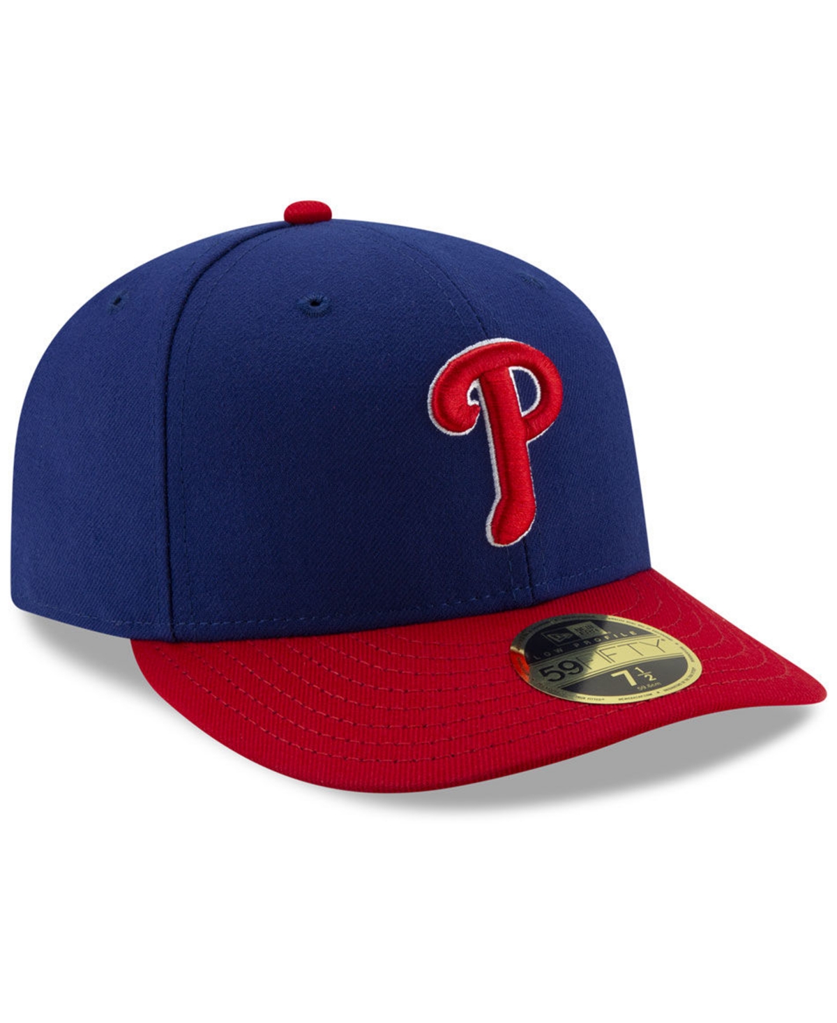 New Era Philadelphia Phillies Low Profile Ac Performance 59FIFTY Fitted Cap -Red