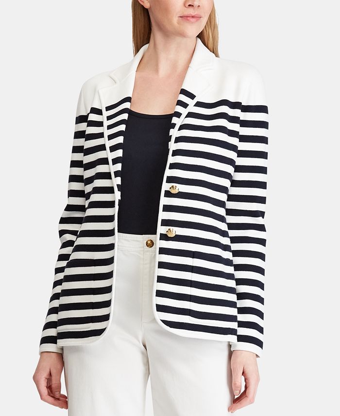 Lauren Ralph Lauren Striped Jacket & Reviews - Jackets & Blazers ...