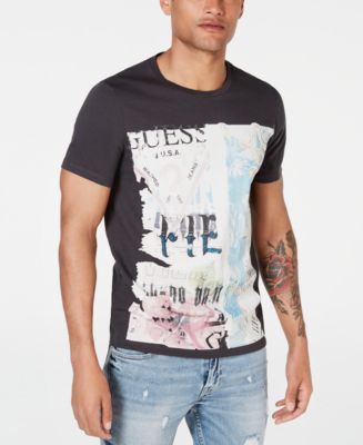 GUESS Men's All Over Front Graphic T-Shirt - Macy's