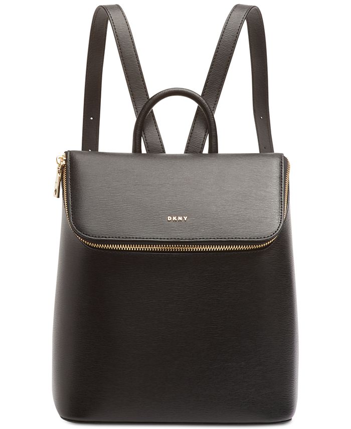 DKNY Bryant Leather Top Zip Backpack & Reviews - Women - Macy's