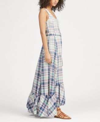 cotton madras halter dress