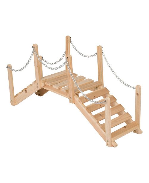 Shine Company 3 Ft Decorative Cedar Garden Bridge Reviews Home Macy S