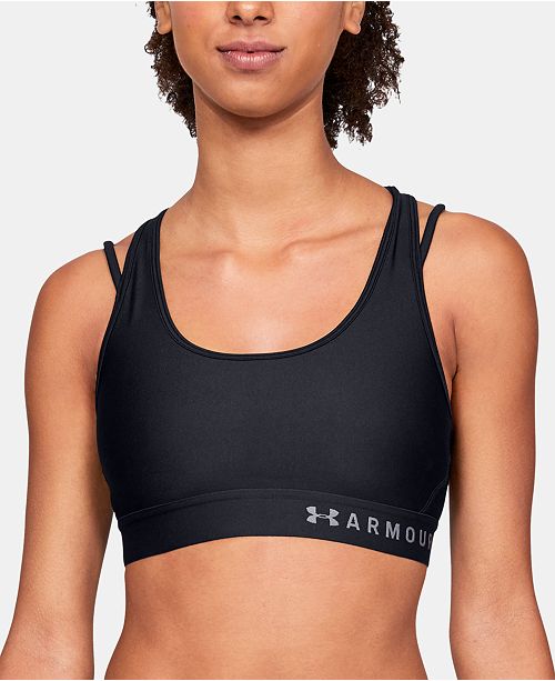 Under Armour Women S Heatgear Cross Back Mid Impact Sports