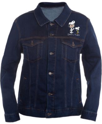 Peanuts - Men's Snoopy Graphic Trucker Jacket