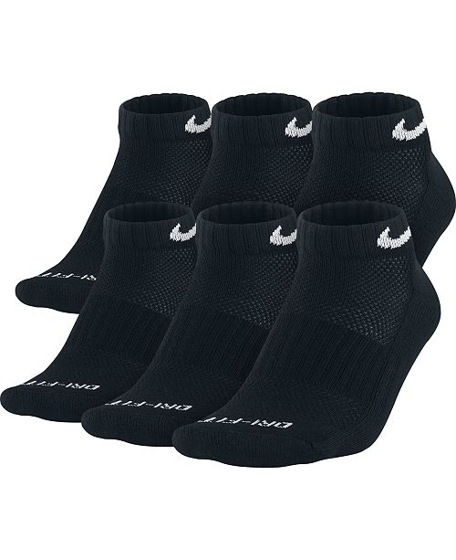 Nike Men's Socks, Dri Fit Low Cut 6 Pack & Reviews Socks Men Macy's