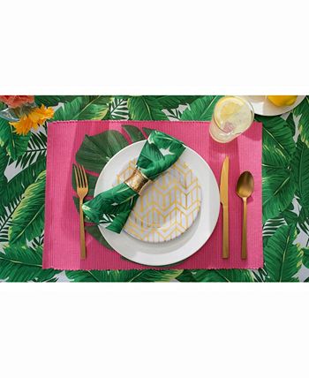 Design Imports Banana Leaf Outdoor Table cloth 60