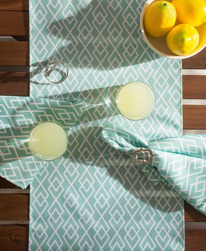 Design Imports Outdoor Table Runner 14" X 72" Macy's