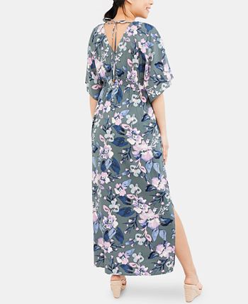 Jessica Simpson Maternity Printed Maxi Dress - Macy's