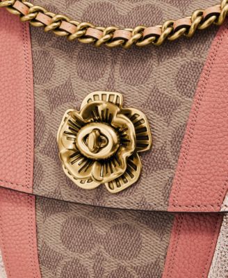 COACH Signature Wave Patchwork Parker Shoulder Bag