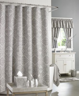 J Queen New York - Colette Shower Curtain Stall Silver