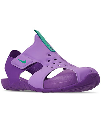 Nike Little Girls' Sunray Protect 2 Sandals from Finish Line - Macy's