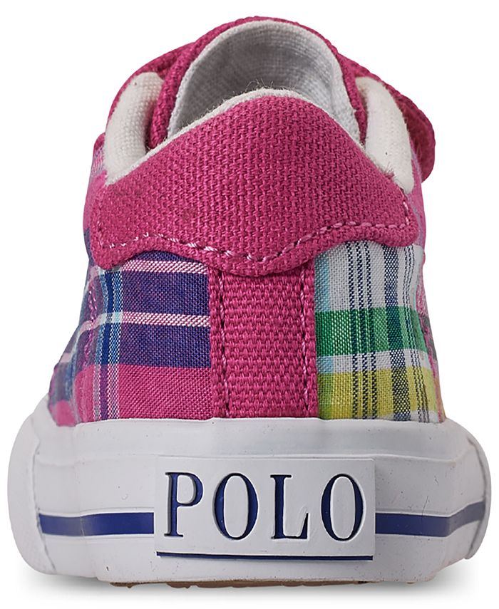 Polo Ralph Lauren Toddler Girls Eastern II EZ Plaid StayPut Casual