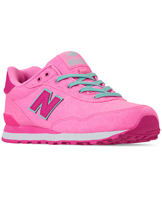New Balance Girls' 515 Spring Canvas Casual Sneakers from Finish Line ...