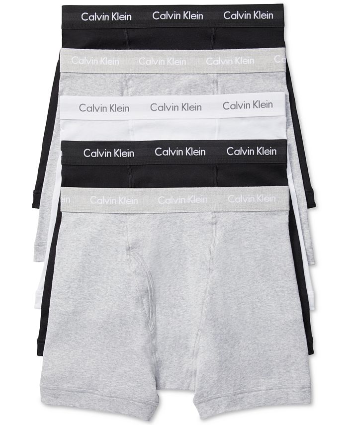 Calvin Klein Men's 5-Pack Cotton Classic Boxer Briefs & Reviews - Underwear  & Socks - Men - Macy's
