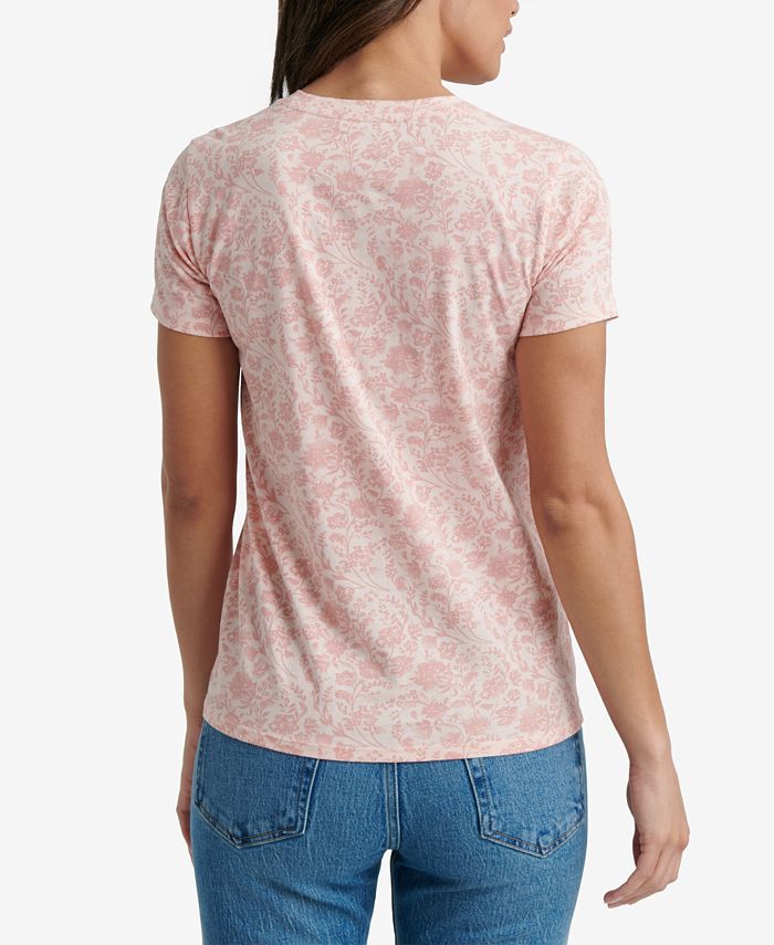 Lucky Brand Floral-Print T-Shirt & Reviews - Tops - Women - Macy's