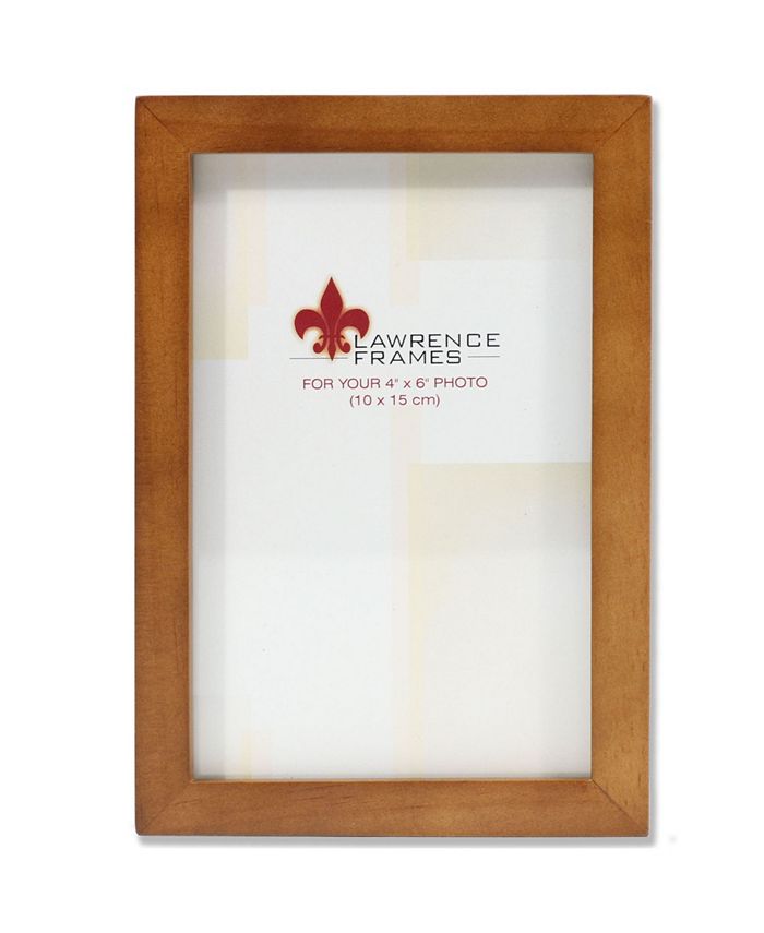 Lawrence Frames 766046 Nutmeg Wood Picture Frame 4" x 6" Macy's