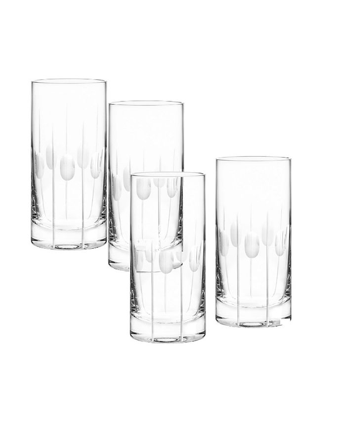Qualia Glass Gulfstream Highball Glasses, Set Of 4 Macy's