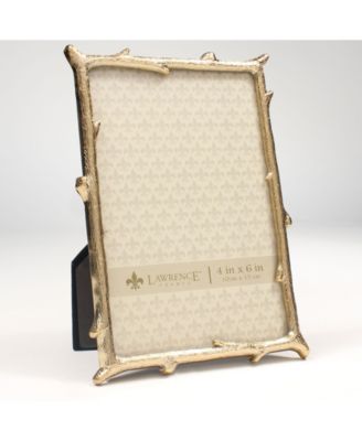 Gold Metal Picture Frame with Natural Branch Design - 5" x 7"